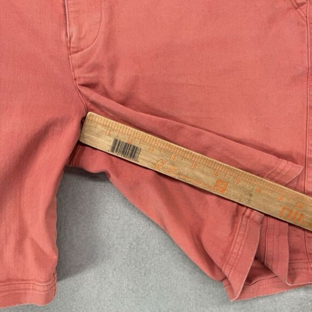 Wellen Shorts Mens Size 33 Coral Pink Chino Flat Front Bermuda READ Playa - Picture 7 of 14
